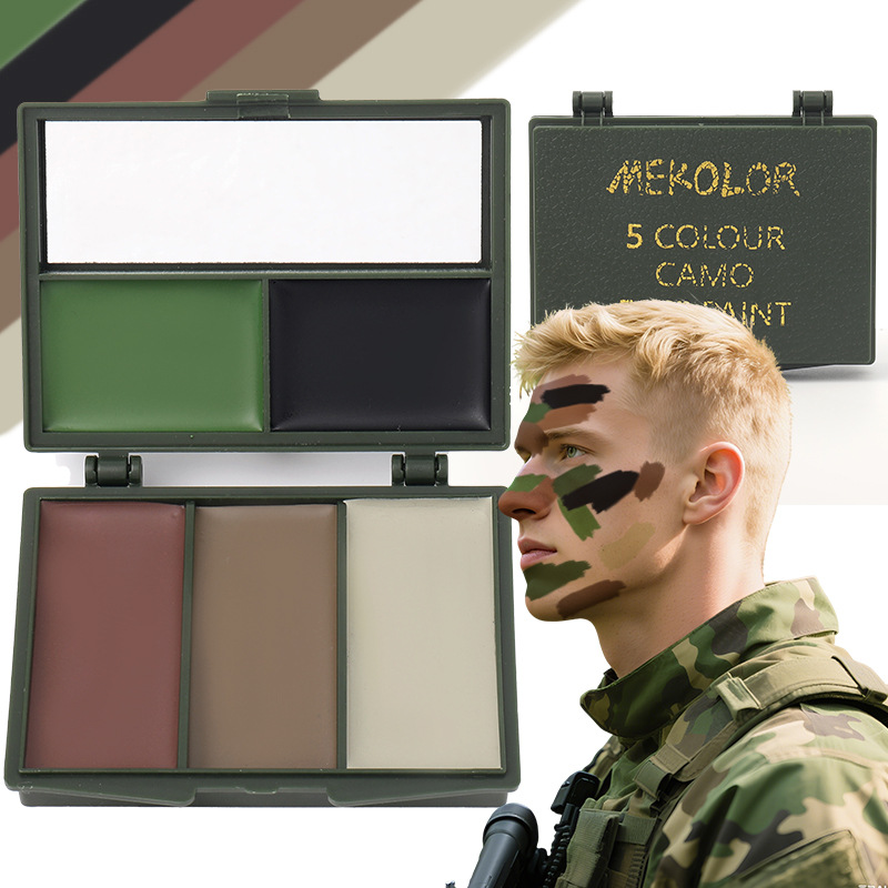 Camo Face Paint - مجموعة طلاء الوجه المموهة ذات 5