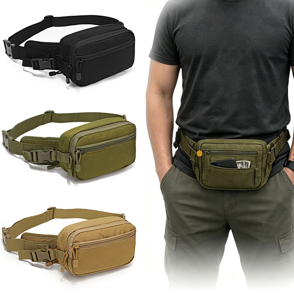 Outdoor Hunting Fabric - حقيبة خصر تكتيكية للرجال من قماش