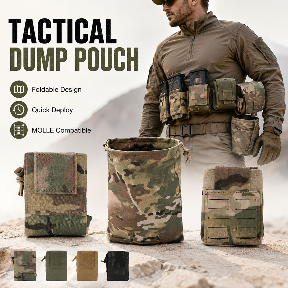 Outdoor Hunting Gear Storage - حقيبة تكتيكية قابلة للطي لحمل المجلات،