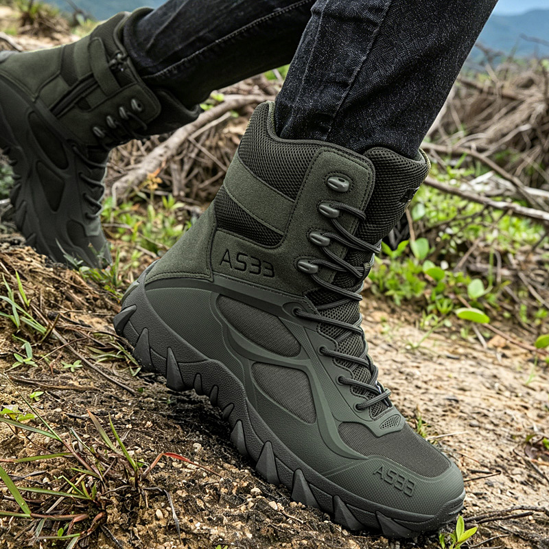 حذاء تكتيكي للرجال خفيف الوزن  - مراجعة Outdoor Hunting Boots For Men وسعره