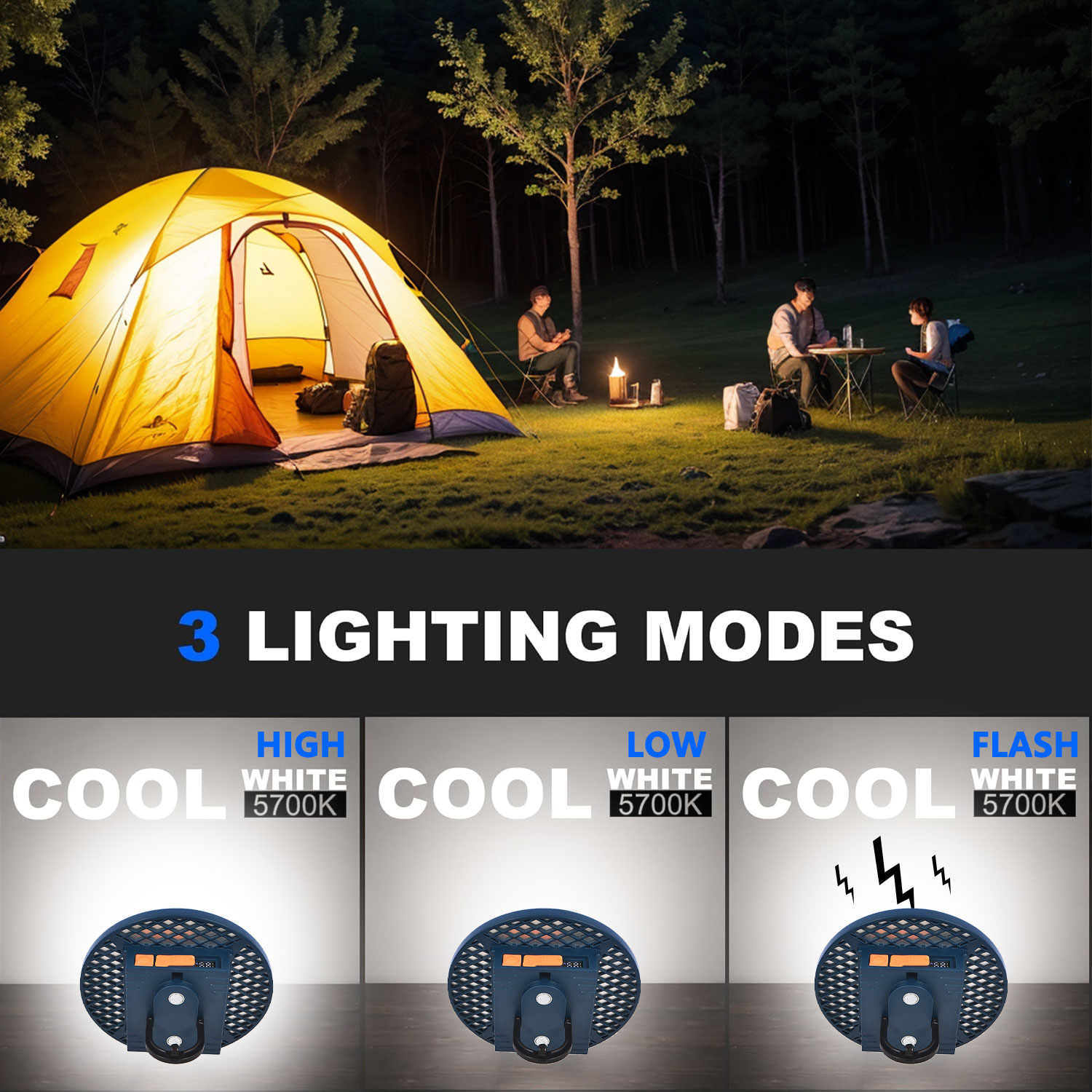 مصباح تخييم قابل لإعادة الشحن  - مراجعة Outdoor Hunting Tent وسعره